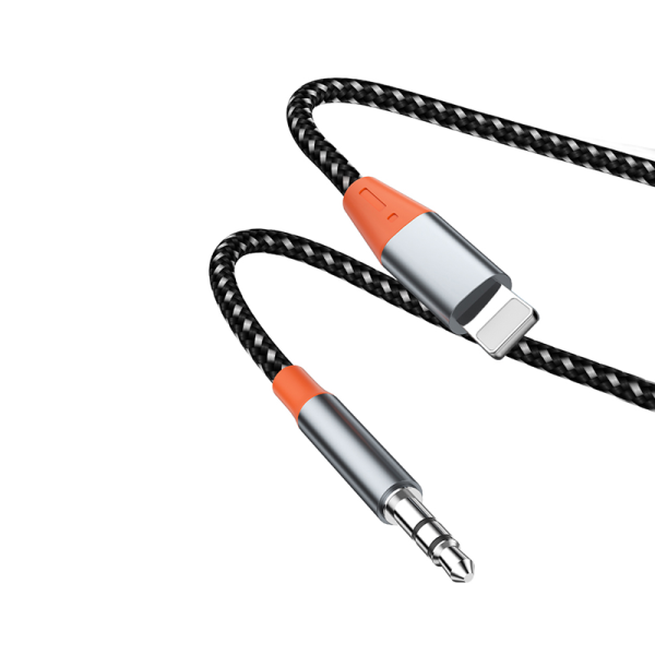 Wiwu yp06 lightning to 3.5mm audio cable - gray