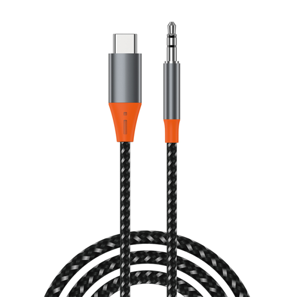 Wiwu yp07 type-c to 3.5mm audio cable - gray