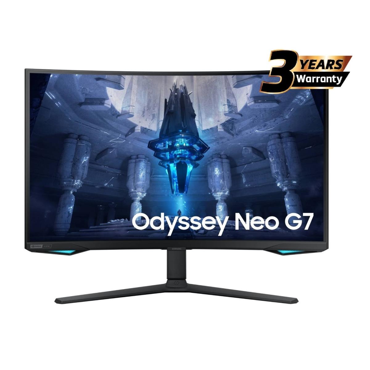 Samsung 32" Odyssey Neo G7 4K UHD 165Hz 1ms Quantum HDR2000 Curved Gaming Monitor