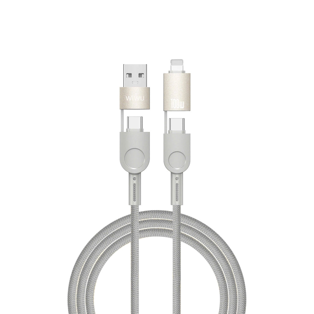 WiWu Raptor 4 in 1 Cable - 100W Fast Charging WiWu Raptor 4 in 1 Cable - 100W Fast Charging