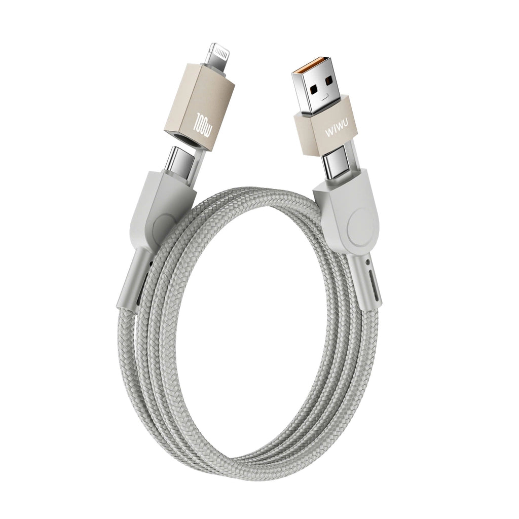 WiWu Raptor 4 in 1 Cable - 100W Fast Charging WiWu Raptor 4 in 1 Cable - 100W Fast Charging