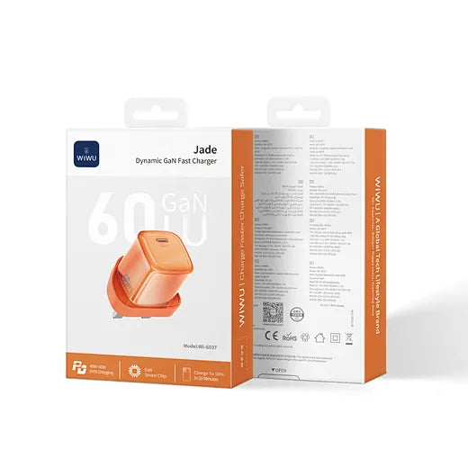 شاحن WiWU Jade 60W GaN سريع Wi-G037