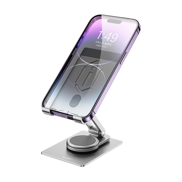 Wiwu zm107 desktop rotation stand for mobile phone and tablet - space grey