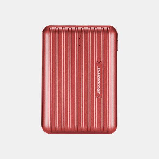 RockRose, Andes 10S, 10000 mAh, Fast Charge, Lightweight & Ultra-Compact Power Bank - Red