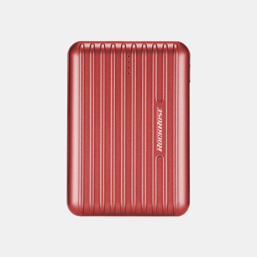 RockRose, Andes 10S, 10000 mAh, Fast Charge, Lightweight & Ultra-Compact Power Bank - Red