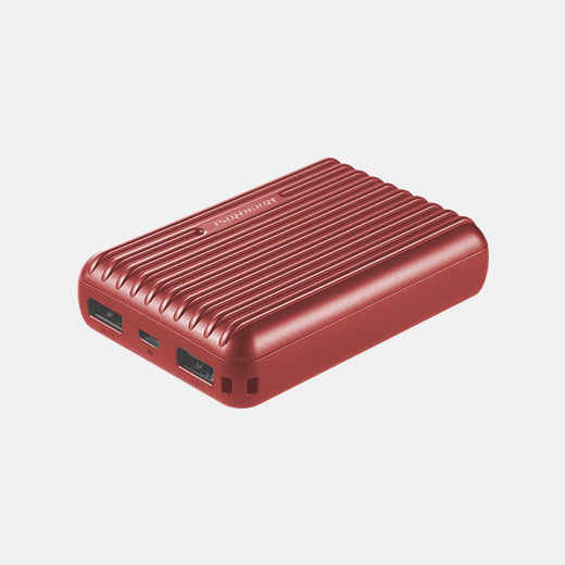 RockRose, Andes 10S, 10000 mAh, Fast Charge, Lightweight & Ultra-Compact Power Bank - Red