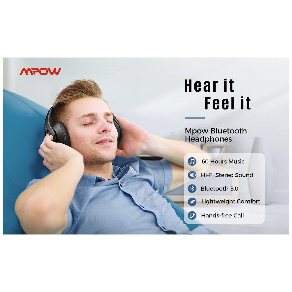 H20 Cuscinetti auricolari di ricambio per Mpow 059/H5 (DIY)/H1/H7/H20 Cuffie Cuscinetti per cuffie con Pelle proteica e memory foam H20 Cuscinetti auricolari di ricambio per Mpow 059/H5 (DIY)/H1/H7/H20 Cuffie Cuscinetti per cuffie con Pelle proteica e memory foam