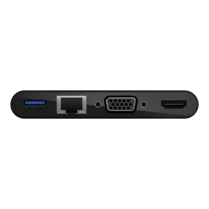Belkin USB-C Multimedia Adapter with Ethernet, USB-A 3.0, VGA, and 4K HDMI ports
