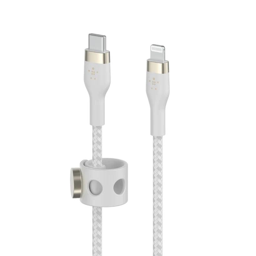 Belkin PRO Flex USB-C Braided Silicone Cable with Lightning Connector.