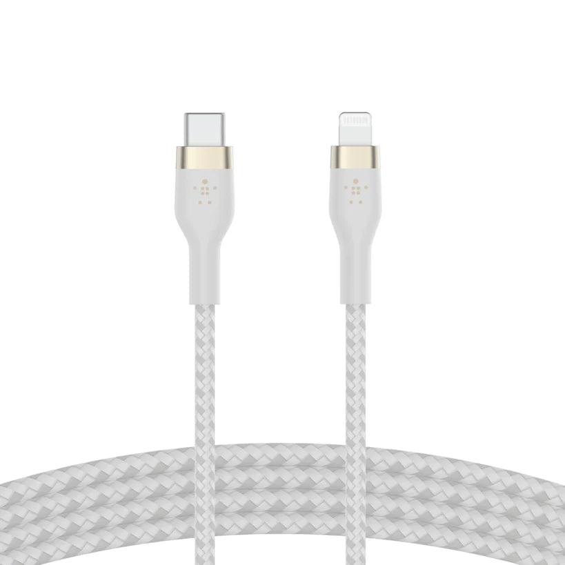 Belkin PRO Flex USB-C Braided Silicone Cable with Lightning Connector.