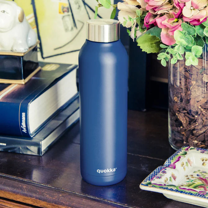 QUOKKA thermal ss bottle solid midnight blue 630 ml