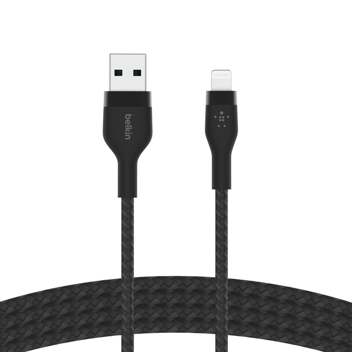 Belkin Boost Charge Pro Flex USB-A Cable with Lightning Connector - Black