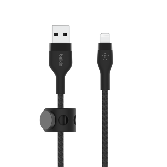 Belkin Boost Charge Pro Flex USB-A Cable with Lightning Connector - Black