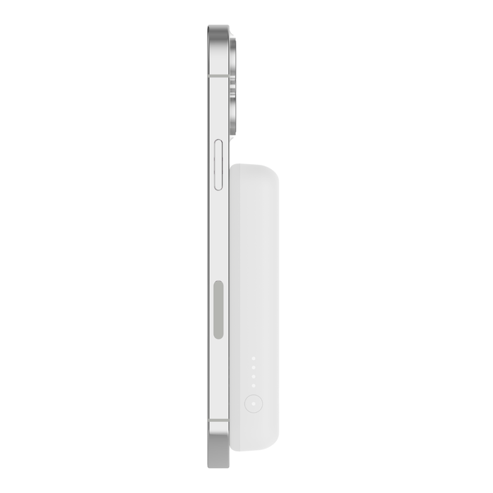 Belkin Boost Charge Magnetic Wireless Power Bank 5K + Stand - White