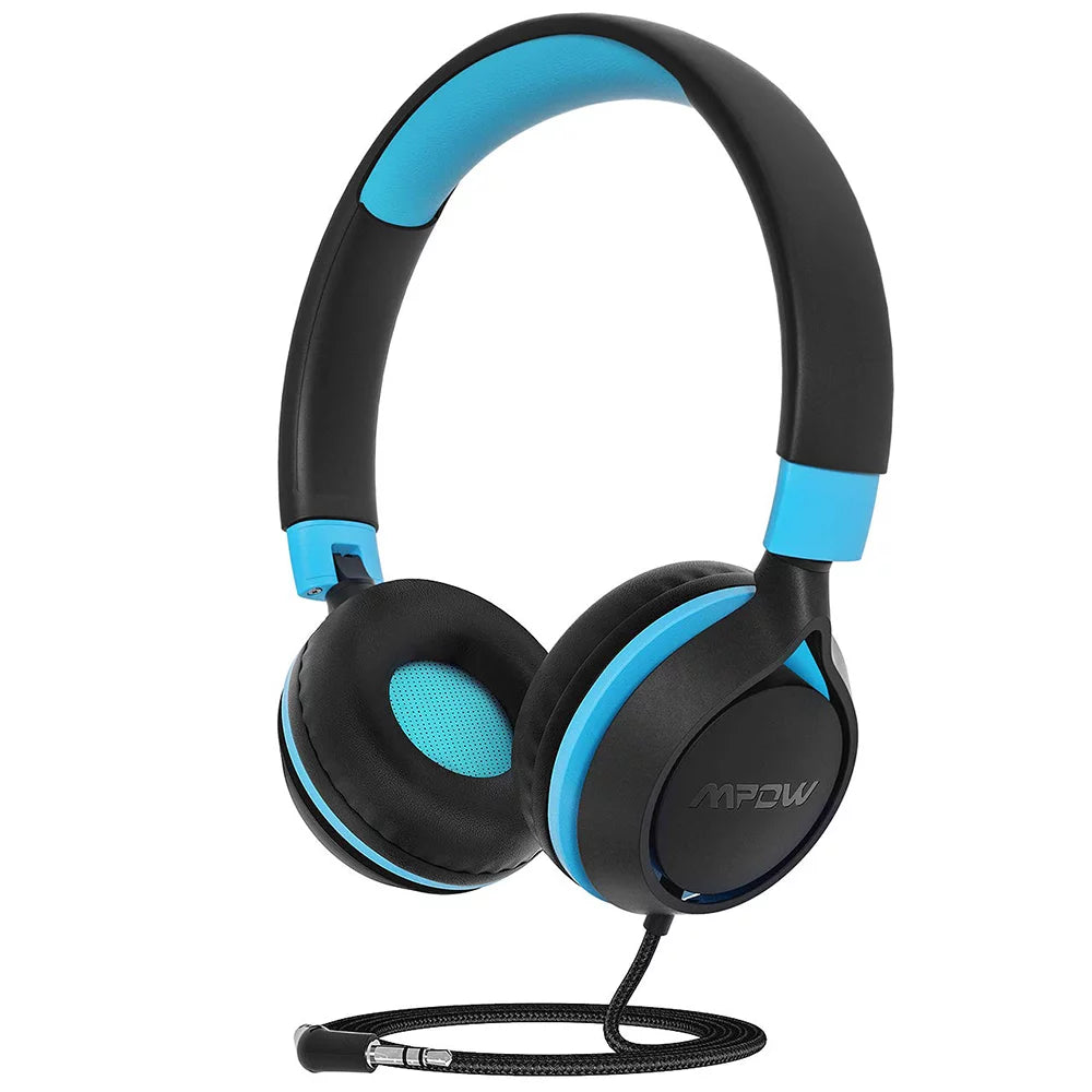 MPOW Che1 Kid's Wired Headset Blue+Black