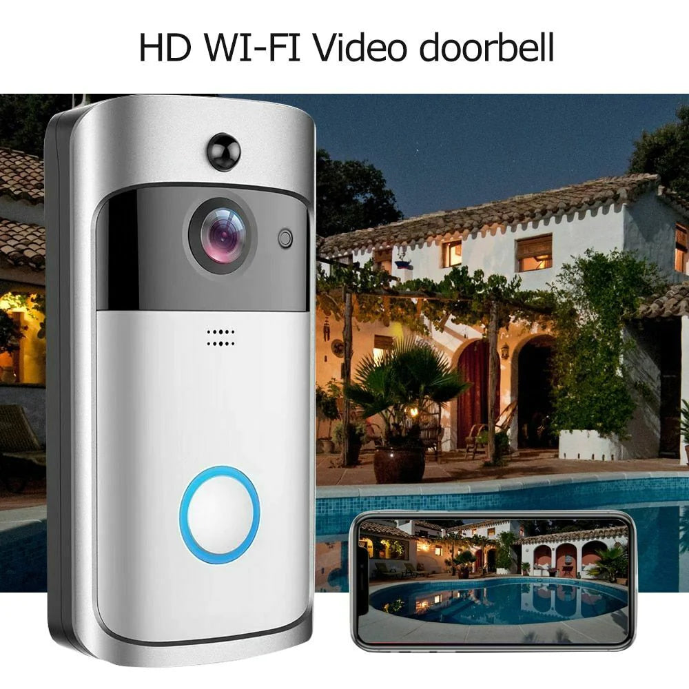 Wi-Fi Doorbell V5 Smart Camera 720p Video Intercom Wireless Doorbell