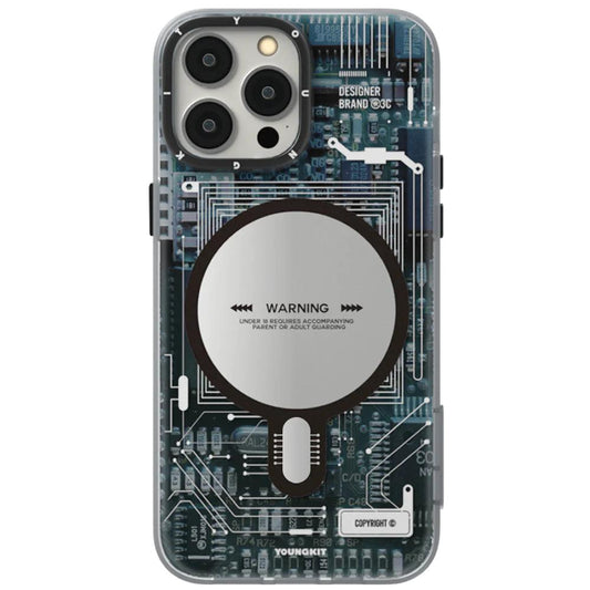 دائرة Youngkit Futuristic Circuit المطورة المضادة للسقوط Magsafe iPhone 13 pro Max