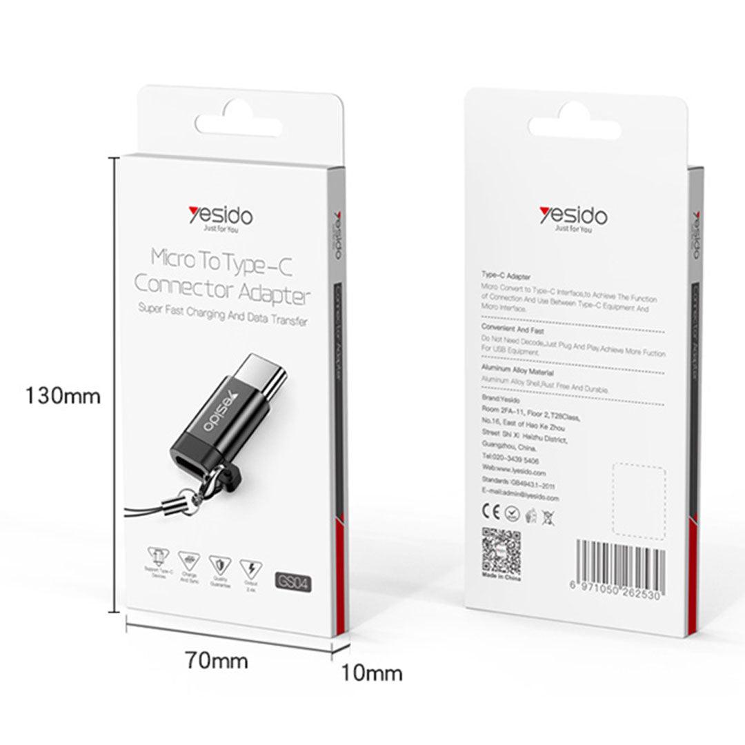 محول يسيدو ميكرو إلى تايب سي - أسود