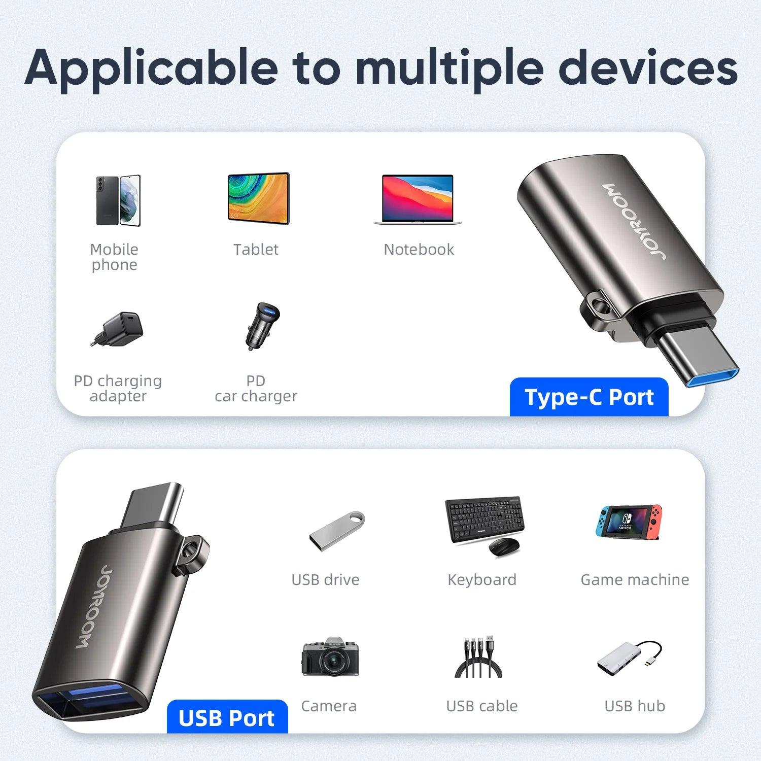 JOYROOM Type-c To Usb Adapter-Black JOYROOM Type-c To Usb Adapter-Black