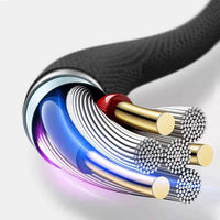 كابل بيانات WiWU ED-103 Elite Lightning بطول 1.2 متر (أسود)
