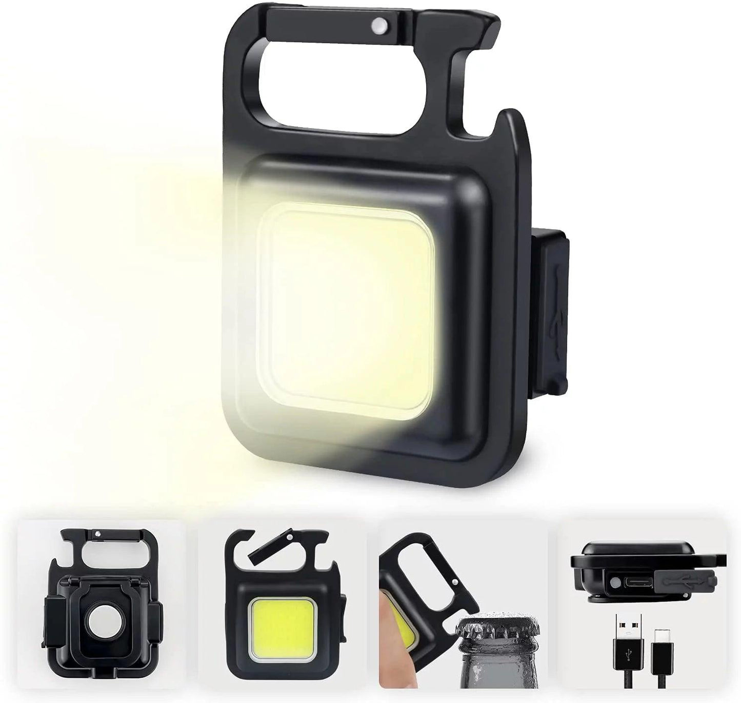 مصباح يدوي LED COB صغير 