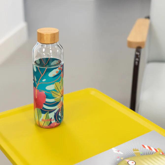 زجاجة QUOKKA الزجاجية مع غطاء سيليكون سعة 660 مل استوائي