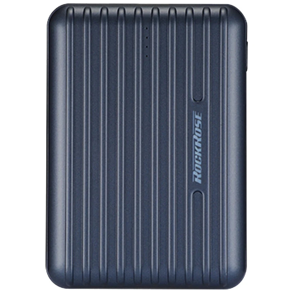 RockRose, Andes 10S, 10000 mAh, Fast Charge, Lightweight & Ultra-Compact Power Bank - Grey