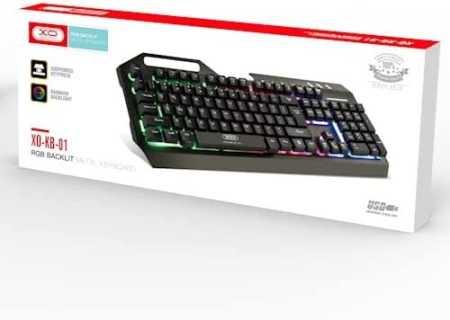 XO KB-01 RGB Gaming wired Keyboard-Black XO KB-01 RGB Gaming wired Keyboard-Black
