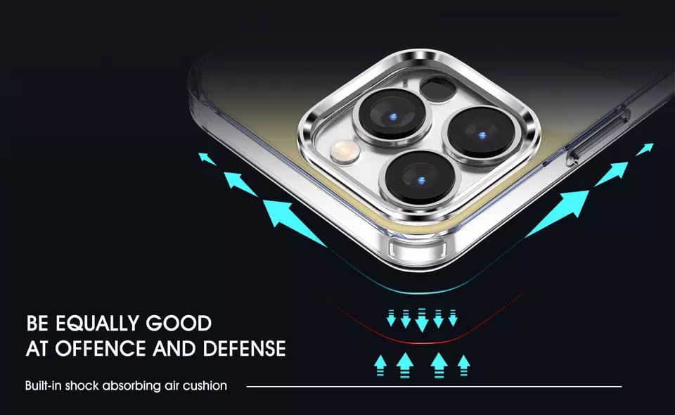 Keephone Dazzle Transparent Phone Case Metal Phone Case for iPhone 14