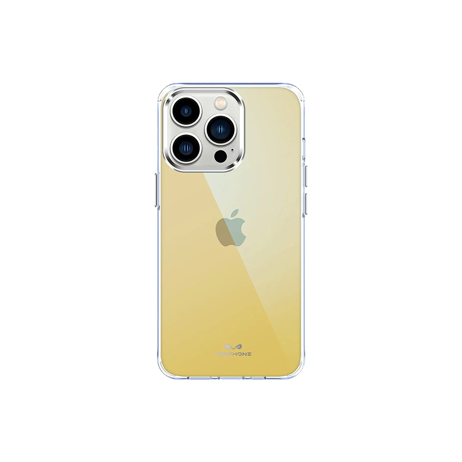 Keephone Dazzle Transparent Phone Case Metal Phone Case for iPhone 14