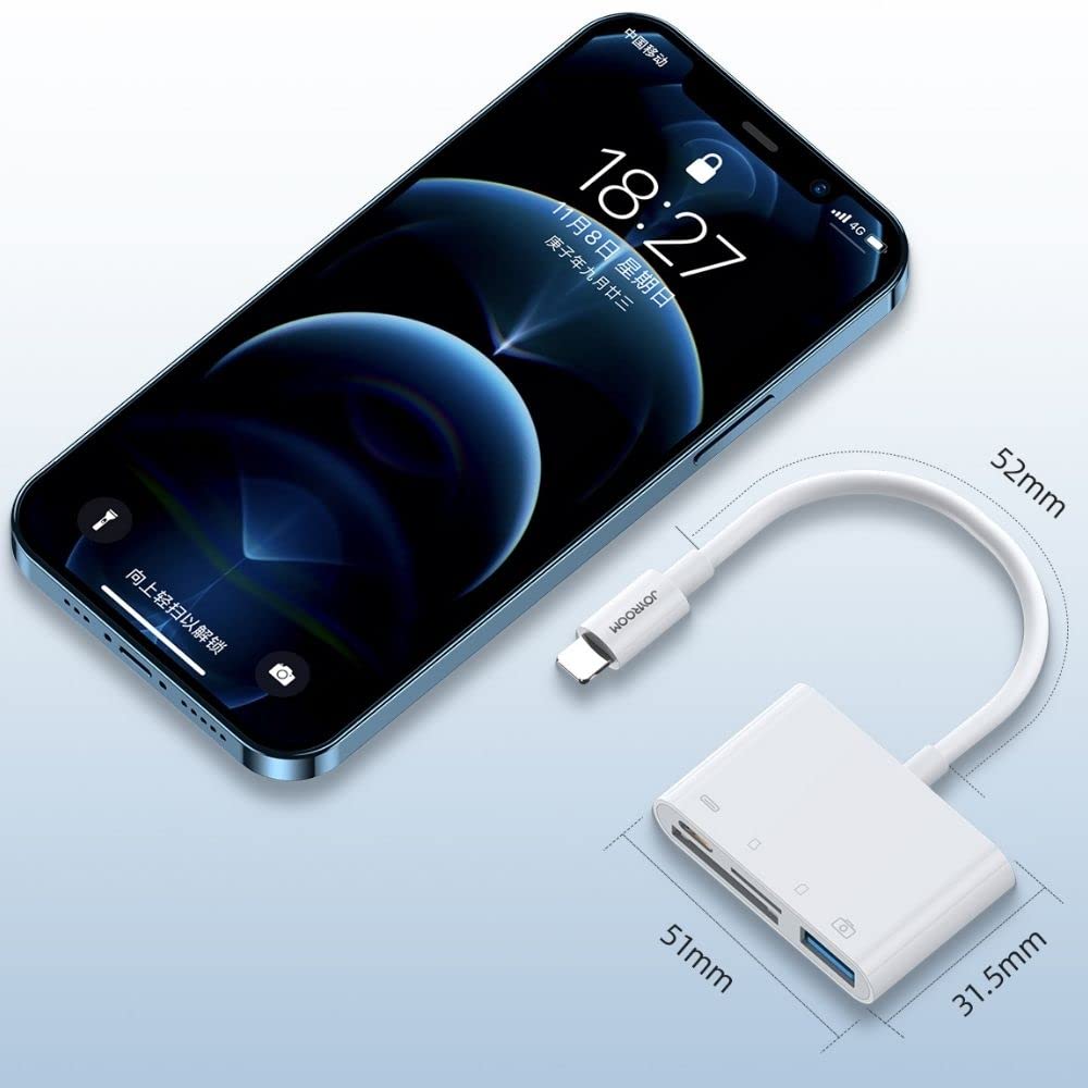 Joyroom S-H142 Lightning to USB OTG card reader 12cm