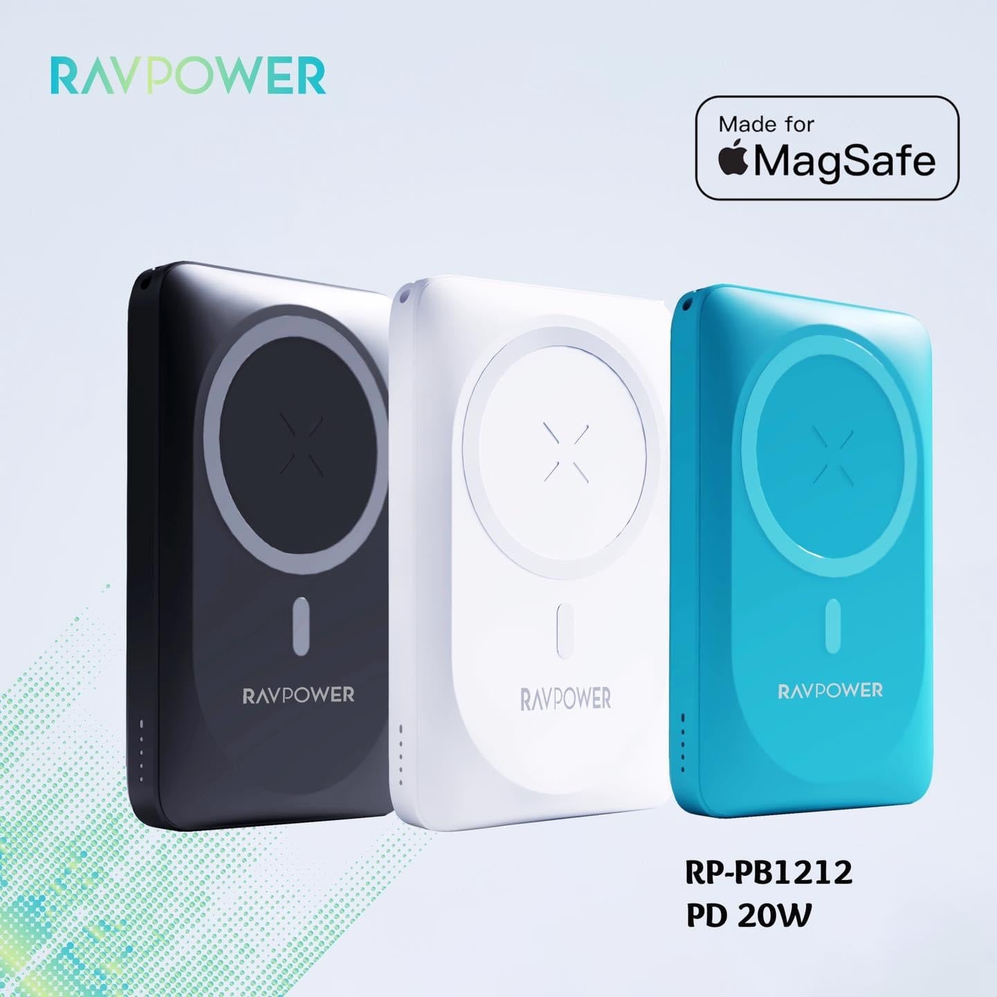 RavPower PD 10000mAh 2 ports Magnetic Powerbank - JoCell جوسيل