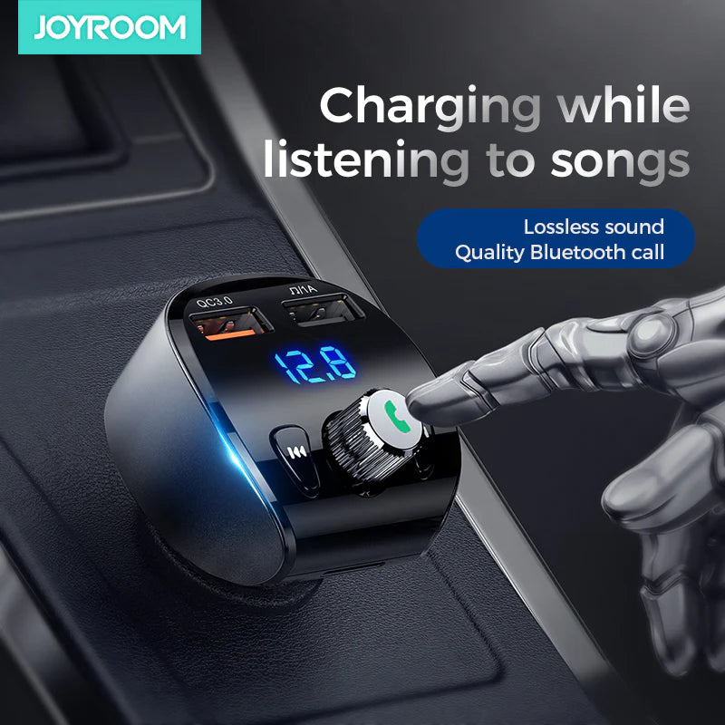 JOYROOM Multi-Function Bluetooth MP3 Player QC3.0 Quick Charge Car Charger