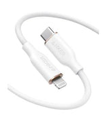 Anker: PowerLine III Flow USB-C to Lightning (0.9 متر/3 قدم) - أبيض
