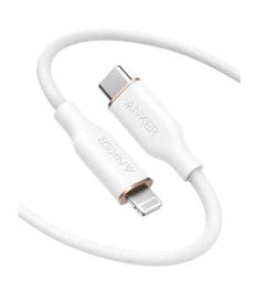 Anker: PowerLine III Flow USB-C to Lightning (0.9 متر/3 قدم) - أبيض