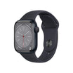 ساعة Apple Watch Series 8 - GPS مقاس 41 مم / هيكل من الألومنيوم باللون الليلي مع حزام رياضي باللون الليلي 