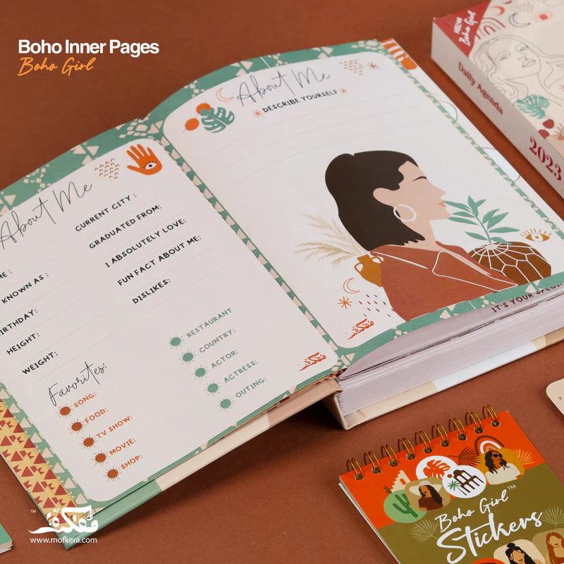 Fairuzy - Agenda Gift Set 2023 - Boho Girl