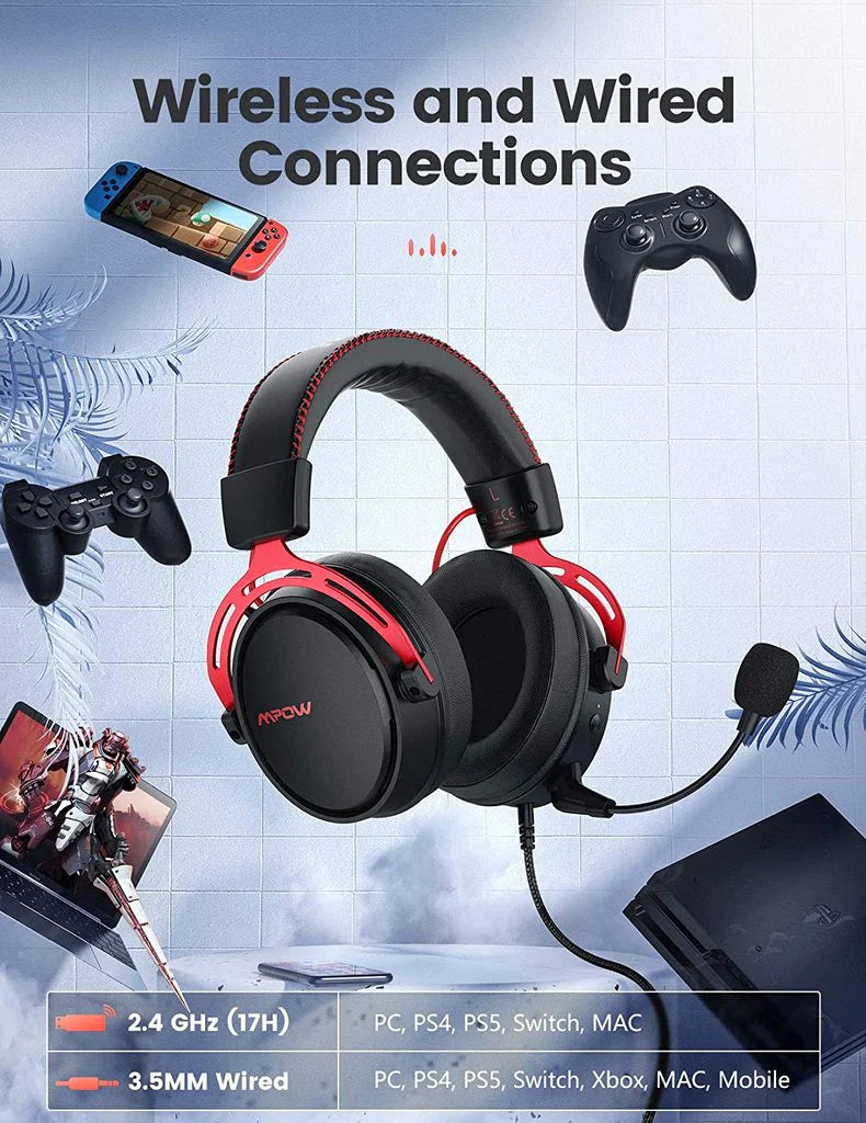 MPOW Air 2.4G Gaming Bluetooth Headset