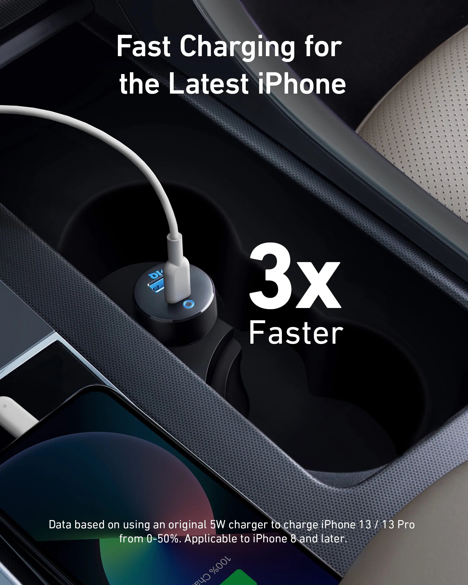USB-C Car Charger 20W - iPhone 8 or later