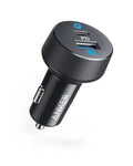 Anker PowerDrive PD & 2 35W USB C Fast Car Charger - Black