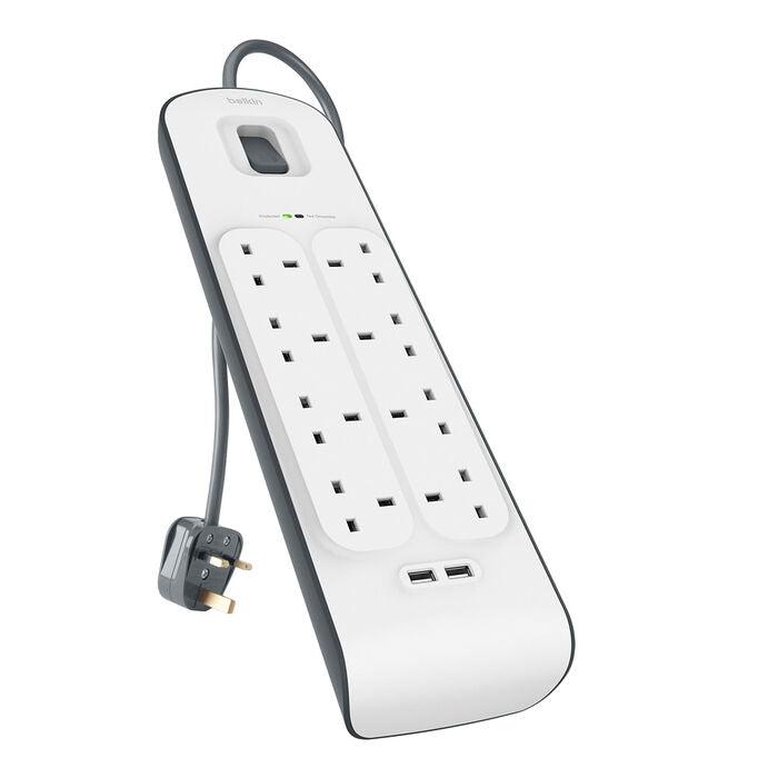 Belkin 8 Outlet Surge Protection with Dual 2.4A USB Ports