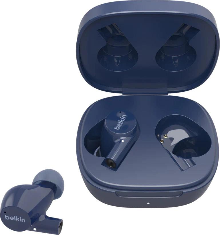 Belkin SOUNDFORM™ Rise Earbuds Powerful Sound & Long Battery  - Blue