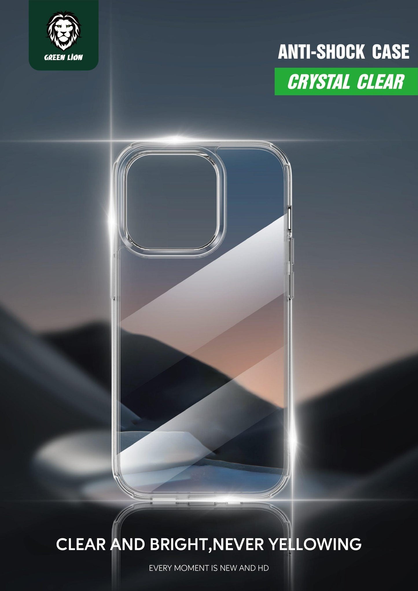 Green Lion Anti-Shock Case for iPhone 14 Pro Max - JoCell جوسيل