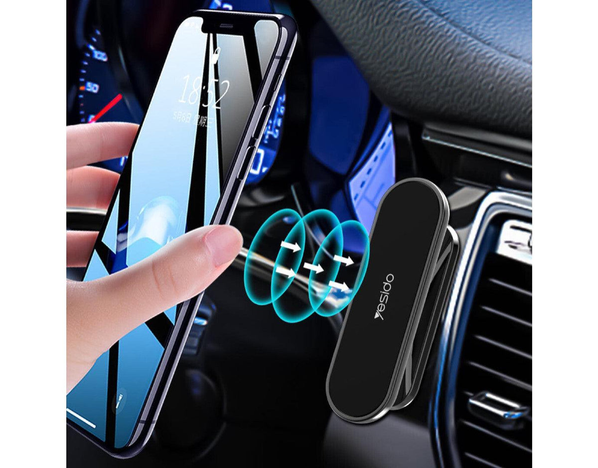 Yesido C82 Magnetic Car Phone Holder 360° Rotation - Grey Yesido C82 Magnetic Car Phone Holder 360° Rotation - Grey