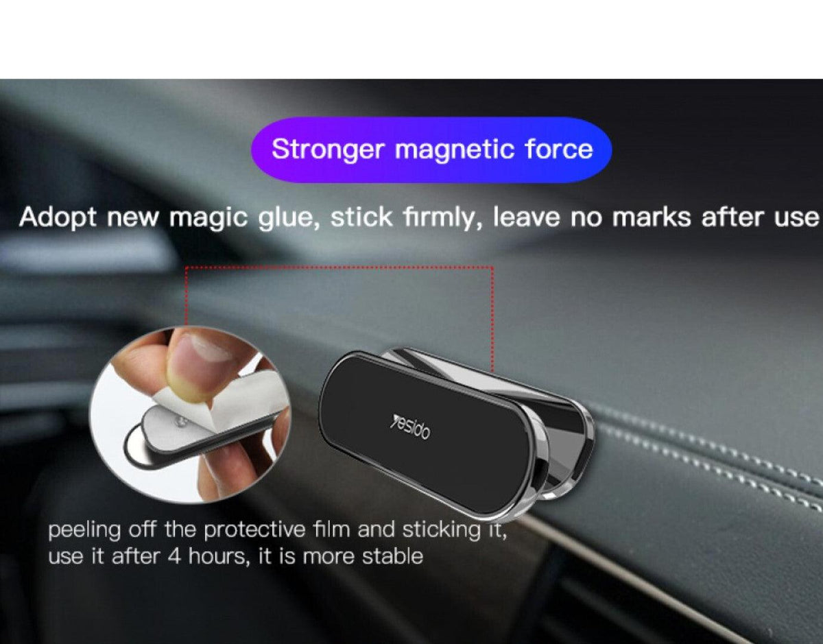 Yesido C82 Magnetic Car Phone Holder 360° Rotation - Grey Yesido C82 Magnetic Car Phone Holder 360° Rotation - Grey