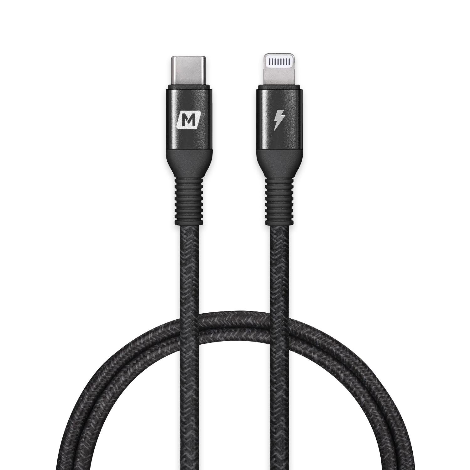 MOMAX Elite Link USB C to Lightning 1.2m Nylon Braided Cable Fast Charging Cable for iPhone and iPad