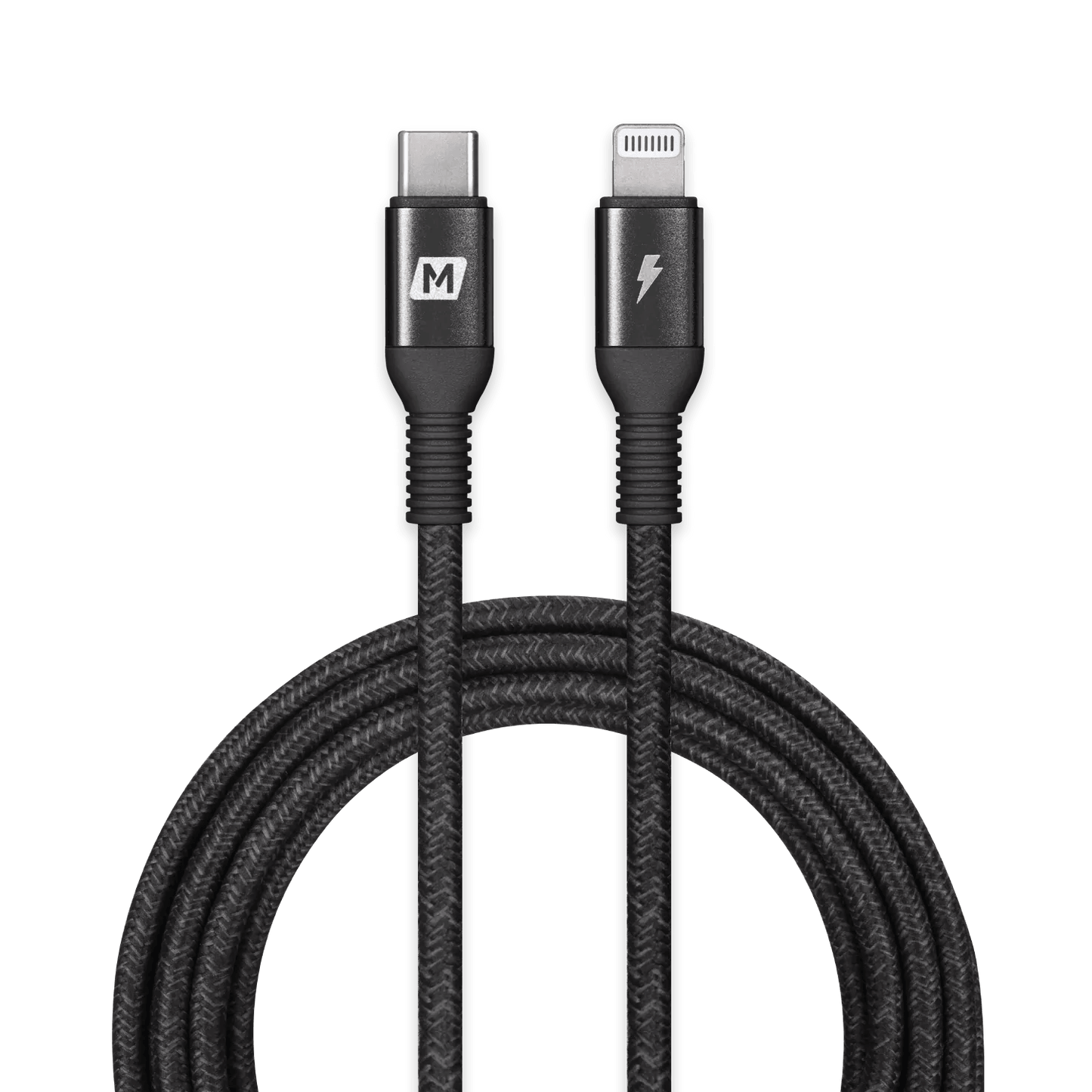 Elite Link USB-C to Lightning Nylon Braided Cable Fast Charge Cable (2.2M)