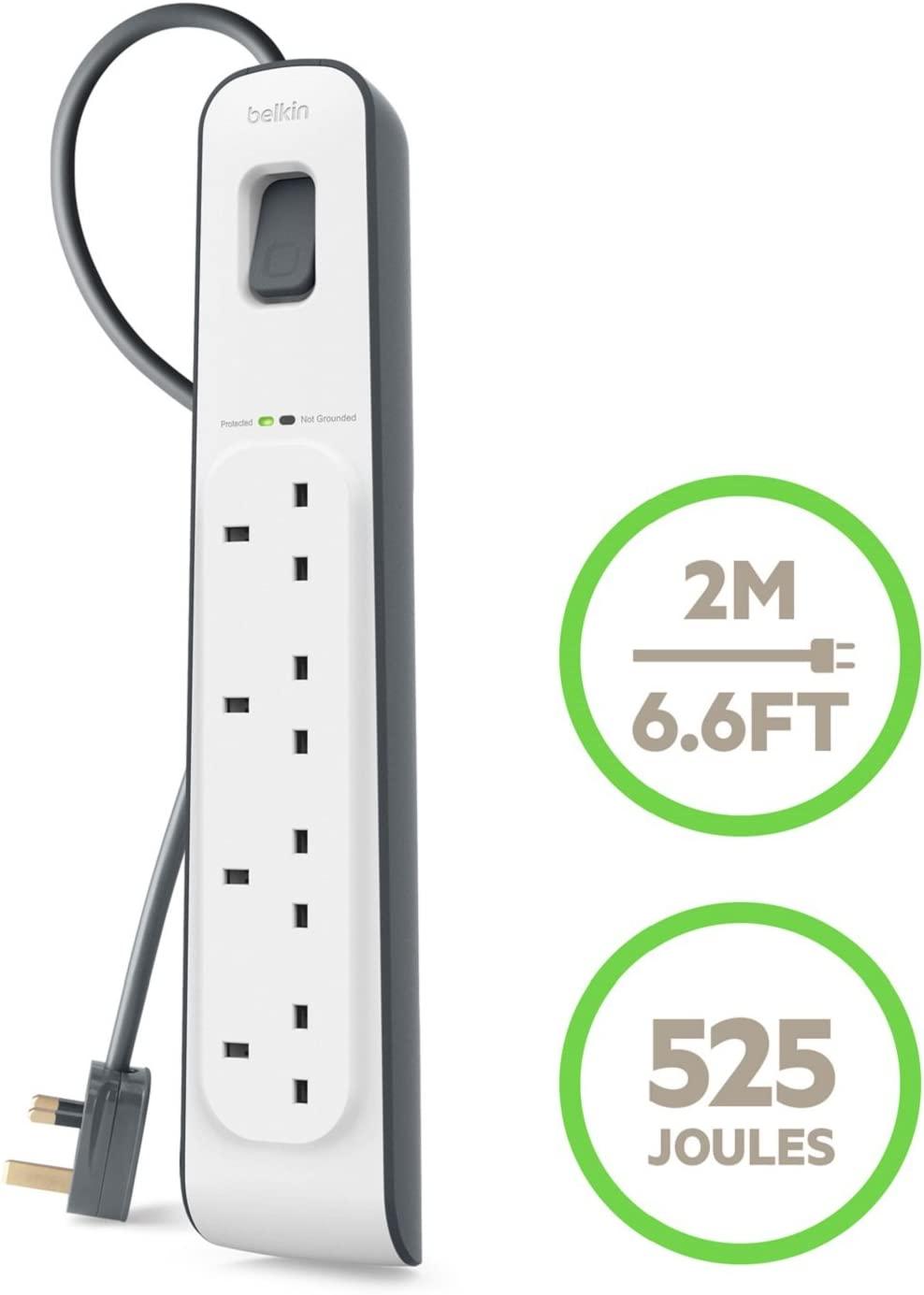 Effective Protection for Devices with Belkin 4-Outlet Strip2M Cord