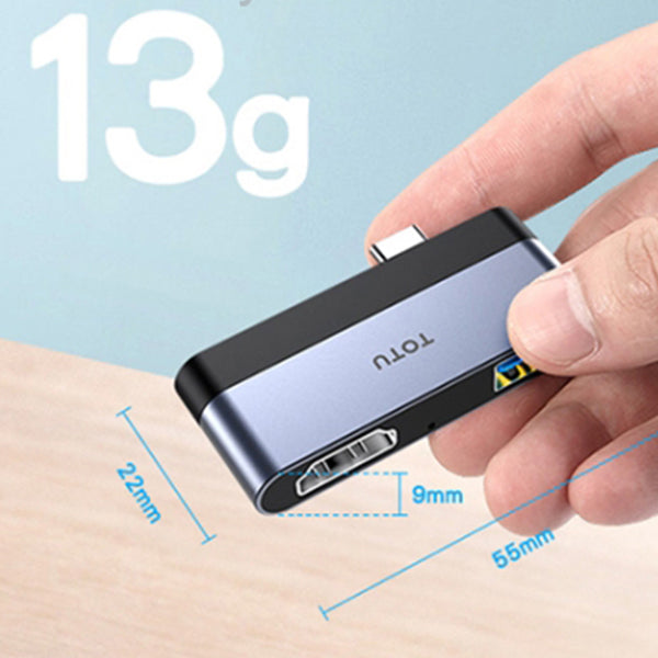 TOTU FGCR-010 Linglong Series 2 in 1 USB-C / Type-C to HDMI + USB 3.0 Docking Station