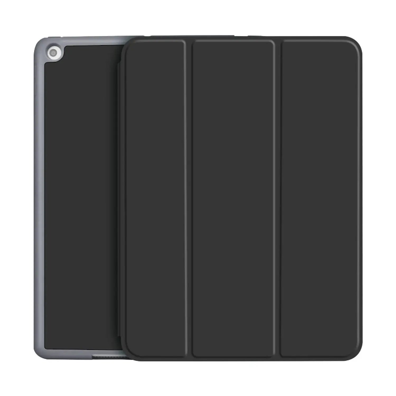 Green Premium Leather Case for Apple iPad Black - 2019 10.2